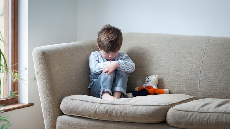 boy with sensory processing disorder autism