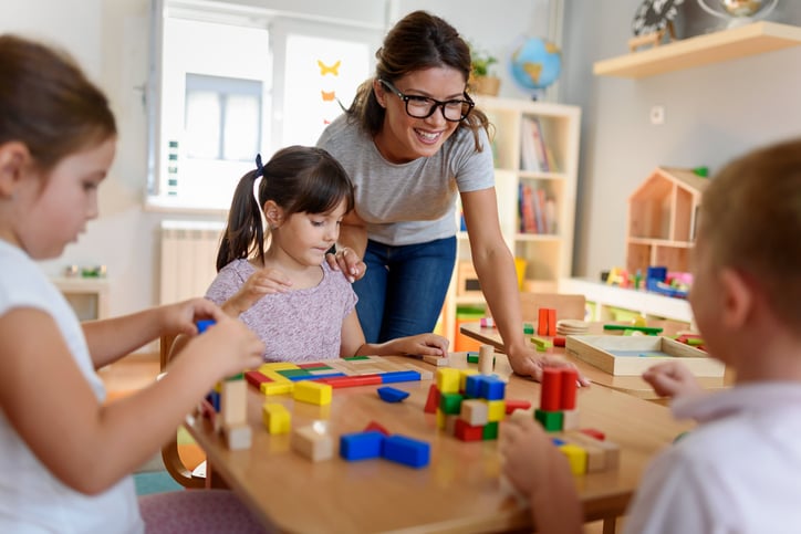 classroom table for activities autism
