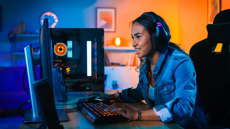 girl-engaged-with-online-game