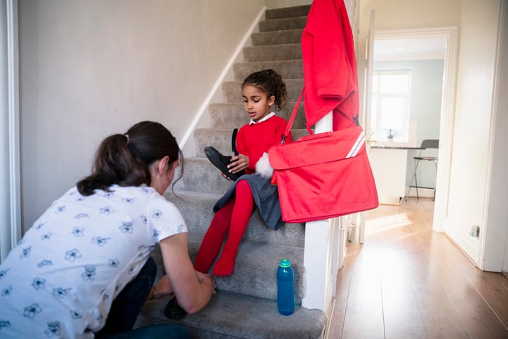mother-and-daughter-practicing-morning-routine