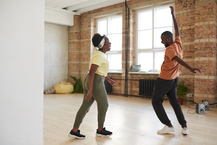 african couple dancing with autism