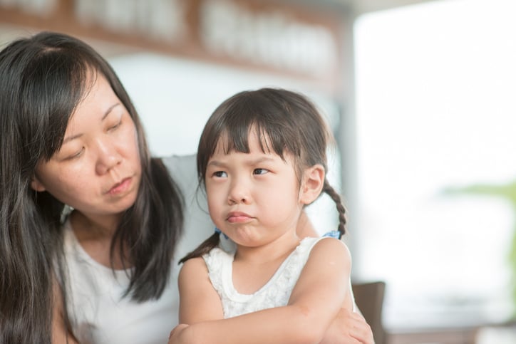 angry girl with autism