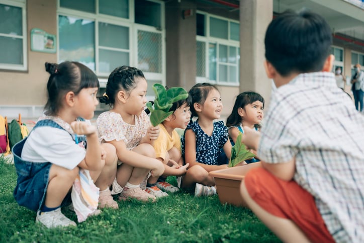 autism early childhood education children learning about plants