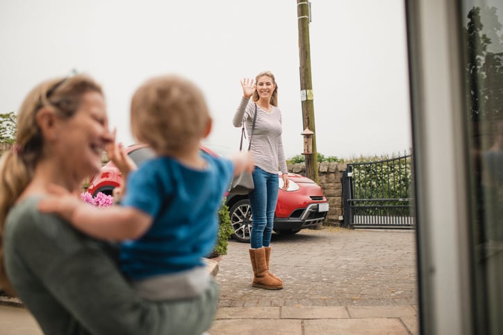 babysitter and child with autism