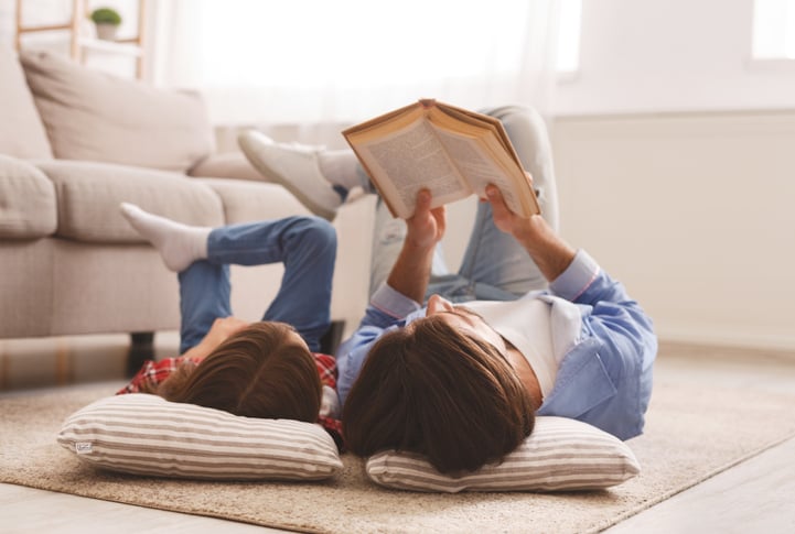 mother and daughter with autism mimicking poses