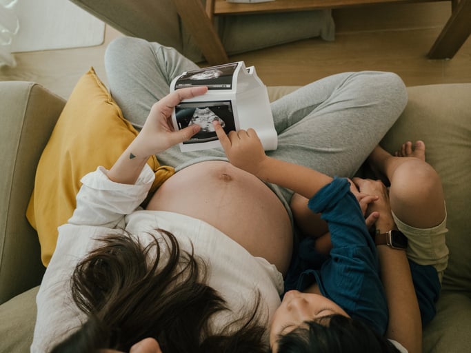 pregnant mother and child with autism