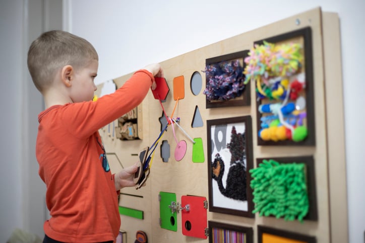 sensory corner for homeschooling