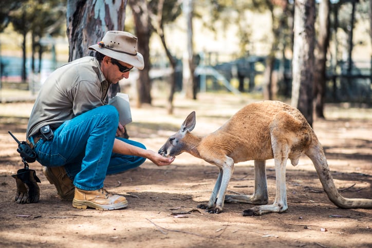 zookeeper volunteering with autism