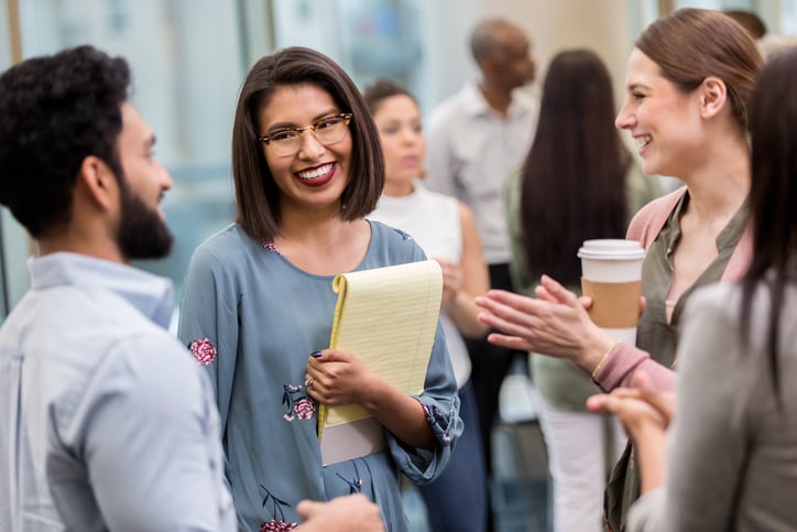 teachers talking with one another